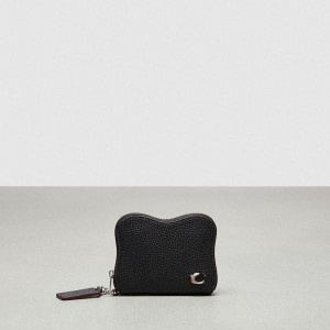 Coachtopia Peněženka Coach Zip Around Leather Černé | 3512946-CZ