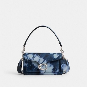 Dámské Kabelka přes Rameno Coach Tabby 20 With Tie Dye Print Stříbrné Tmavě Blankyt | 7540623-CZ