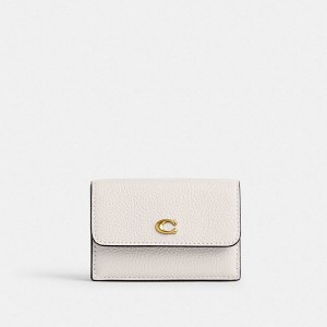 Dámské Peněženka Coach Essential Mini Trifold Bílé | 8741326-CZ