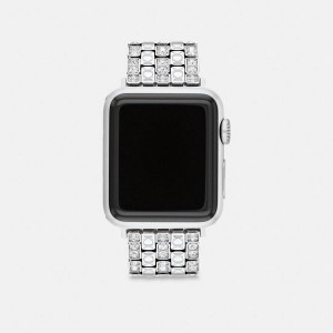 Dámské Watch Strap Coach Apple 38 Mm 40 Mm And 41 Mm Šedé | 1469583-CZ