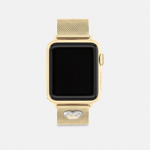 Dámské Watch Strap Coach Apple 38 Mm 40 Mm And 41 Mm Zlaté | 2643507-CZ