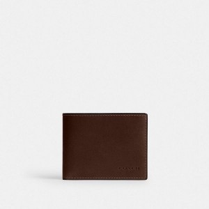 Pánské Peněženka Coach Slim Billfold Hnědé | 3742986-CZ