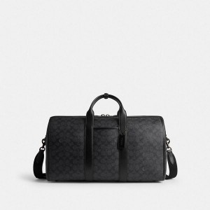 Pánské Taška Duffle Coach Gotham 45 In Signature Canvas Šedé | 5810374-CZ