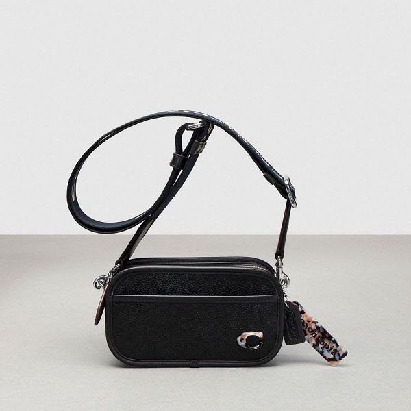 Coachtopia Ledvinka Coach Crossbody Leather Černé | 7185603-CZ