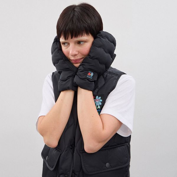 Coachtopia Rukavice Coach Loop Mittens Černé | 1892436-CZ