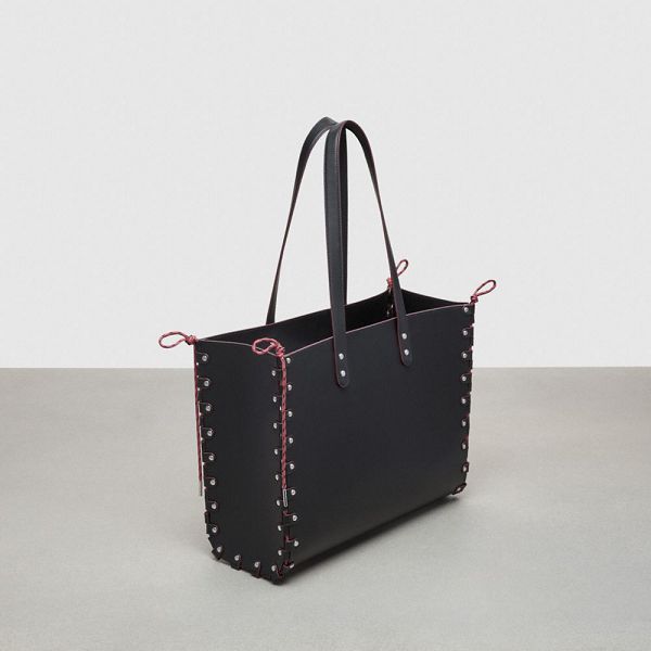 Coachtopia Tote Coach Large Re Laceable Leather Černé | 2367105-CZ