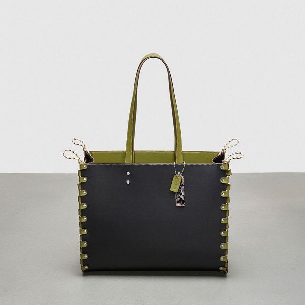 Coachtopia Tote Coach Large Re Laceable Leather Olivy Zelené Zelene | 4136820-CZ