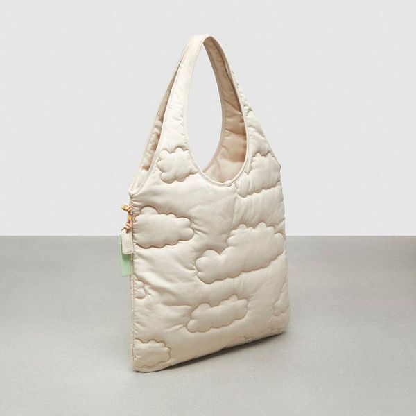 Coachtopia Tote Coach Loop Flat With Cloud Quilting Béžový | 3820954-CZ