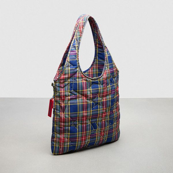 Coachtopia Tote Coach Loop Flat With Plaid Star Quilting Viacfarebný | 9418076-CZ