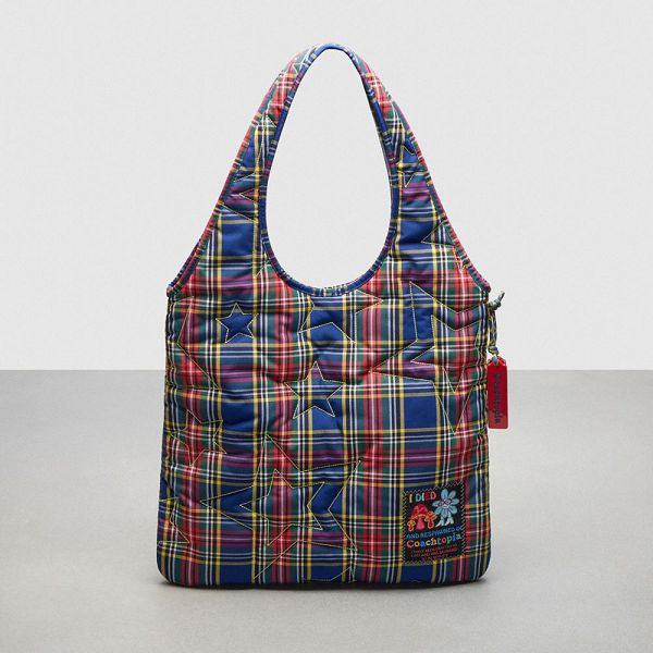 Coachtopia Tote Coach Loop Flat With Plaid Star Quilting Viacfarebný | 9418076-CZ