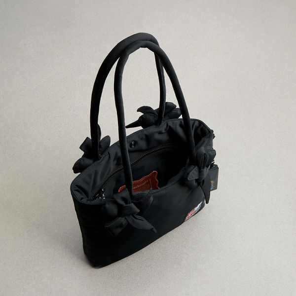 Coachtopia Tote Coach Loop Small Recycled Polyester With Heart Appliqué Černé Viacfarebný | 0154679-CZ