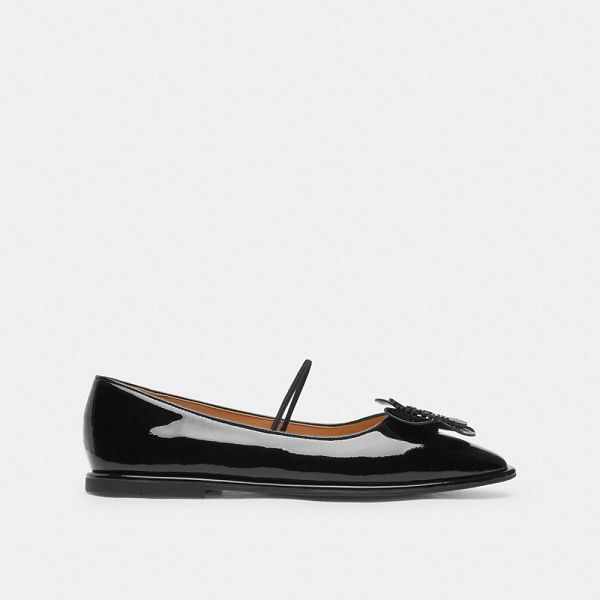 Dámské Ballet Flats Coach Elaina Černé | 1493507-CZ