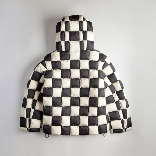 Dámské Bunda Coach Loop Puffer With Checkerboard Quilting Černé | 2310879-CZ