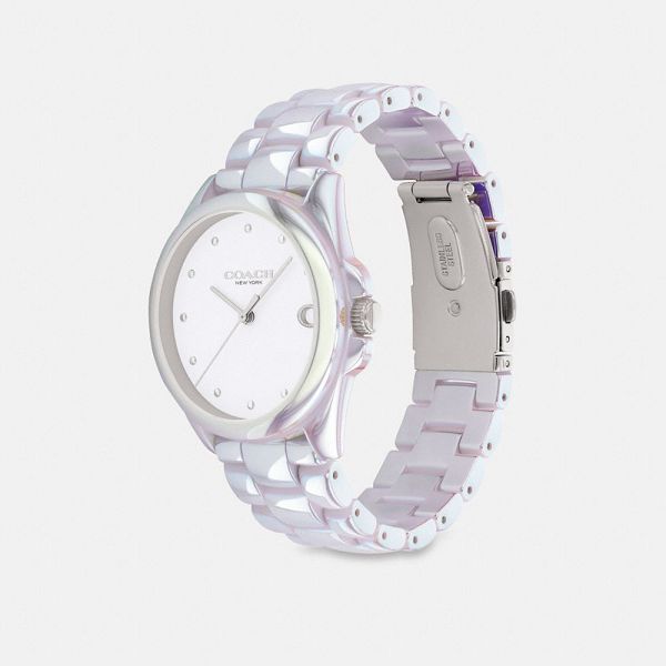 Dámské Hodinky Coach Greyson 36 Mm Bílé | 4027193-CZ