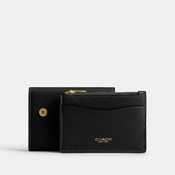 Dámské Peněženka Coach Essential Card Holder Černé | 0134528-CZ