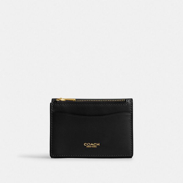 Dámské Peněženka Coach Essential Card Holder Černé | 0134528-CZ