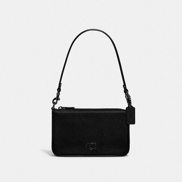 Dámské Pouches Coach Signature Canvas Černé | 0742158-CZ