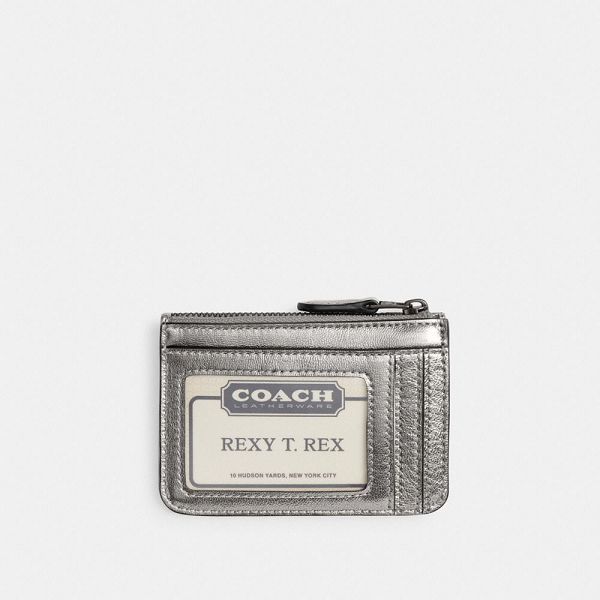 Dámské Pouzdro Na Karty Coach Essential Mini Id Blankyt Šedé | 0894563-CZ