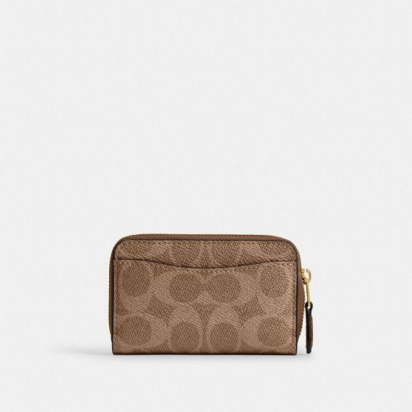 Dámské Pouzdro Na Karty Coach Essential Small Zip Around In Signature Canvas With Rexy Print Hnědé Viacfarebný | 1673504-CZ