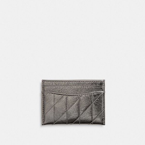 Dámské Pouzdro Na Karty Coach Essential With Quilting Blankyt Šedé | 3619024-CZ