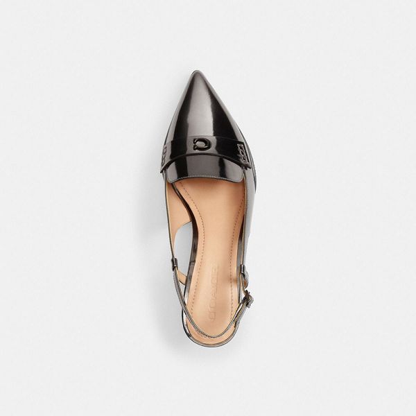 Dámské Slingback Shoes Coach Nikola Hybrid Tmavě Šedé | 4576812-CZ