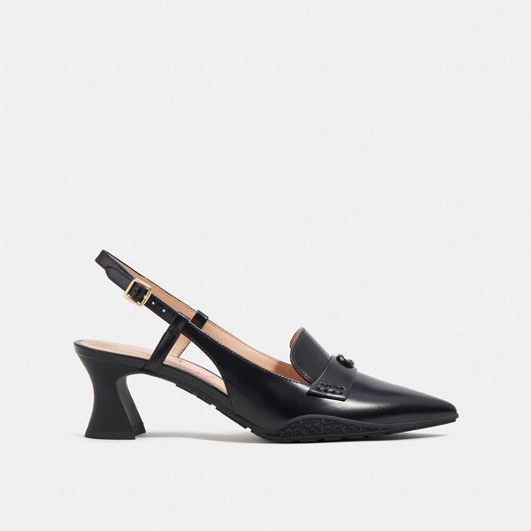 Dámské Slingback Shoes Coach Nikola Hybrid Černé | 7905216-CZ