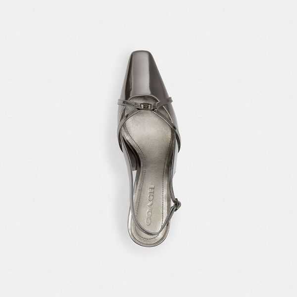 Dámské Slingback Shoes Coach Rowyn Tmavě Šedé | 4150639-CZ