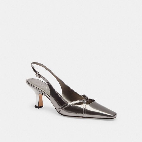 Dámské Slingback Shoes Coach Rowyn Tmavě Šedé | 4150639-CZ