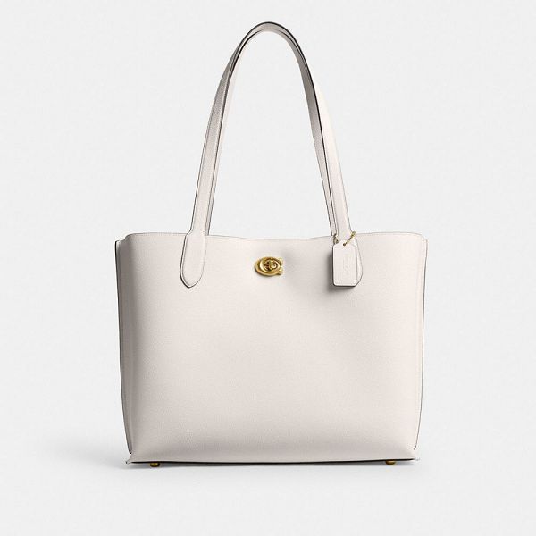 Dámské Tote Coach Willow Work Tote 38 Bílé | 3429875-CZ