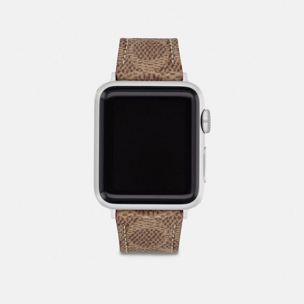 Dámské Watch Strap Coach Apple 38 Mm And 40 Mm Hnědé | 5384069-CZ