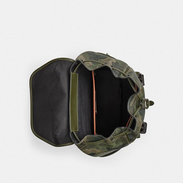 Pánské Batoh Coach League Flap In Signature Camo Print Maskáčové | 3206897-CZ