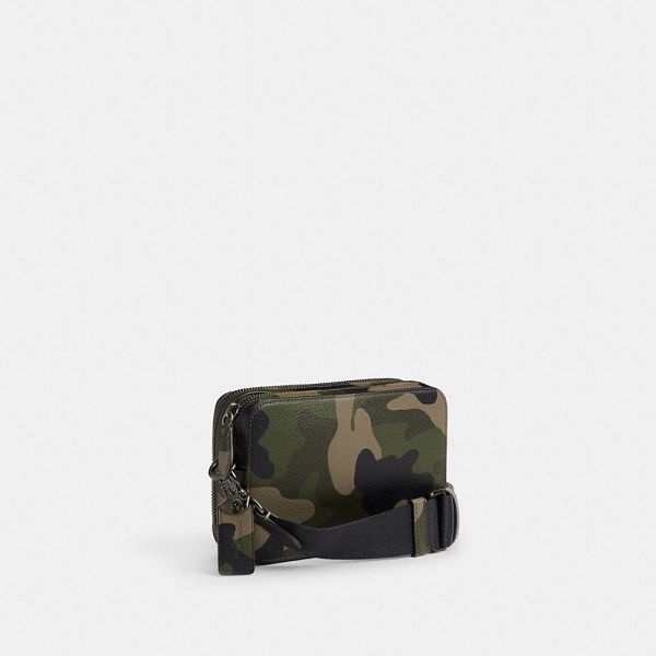 Pánské Crossbody Kabelka Coach Charter 19 With Camo Print And Graphic Maskáčové | 1360754-CZ