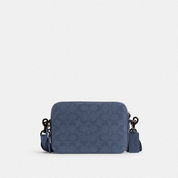 Pánské Crossbody Kabelka Coach Charter 19 In Signature Canvas Jacquard Blankyt | 5378406-CZ