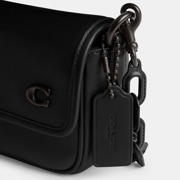 Pánské Crossbody Kabelka Coach Charter Flap 18 Černé | 1628734-CZ