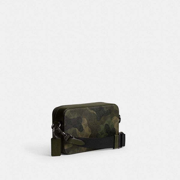 Pánské Crossbody Kabelka Coach Charter Slim In Signature Camo Print Maskáčové | 8597102-CZ