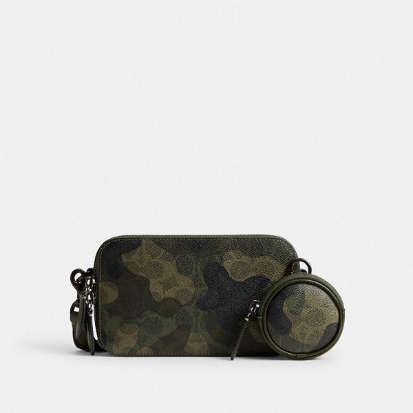 Pánské Crossbody Kabelka Coach Charter Slim In Signature Camo Print Maskáčové | 8597102-CZ