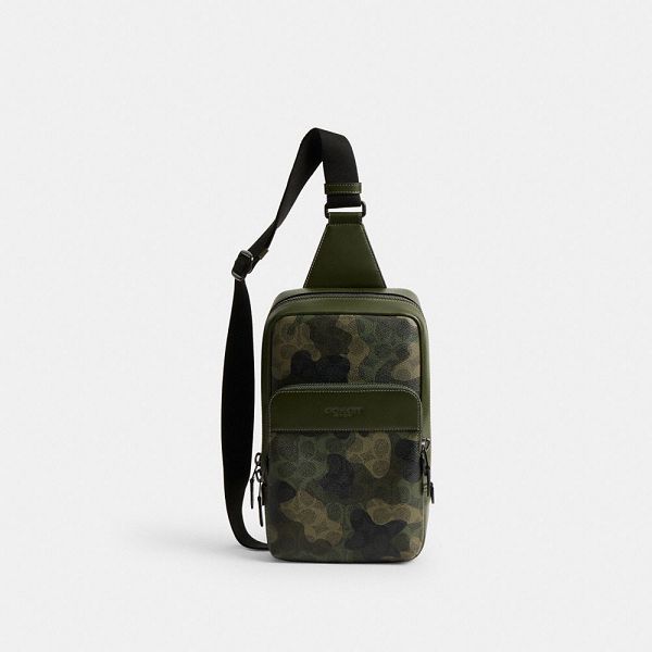 Pánské Crossbody Kabelka Coach Gotham Pack In Signature Camo Print Maskáčové | 1894627-CZ