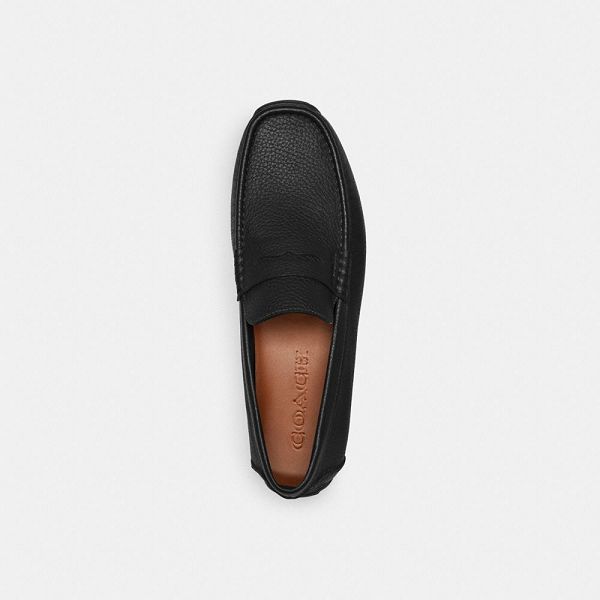 Pánské Loafers Coach Luca Driver Černé | 6294378-CZ