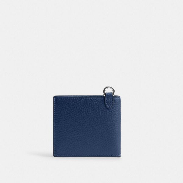 Pánské Peněženka Coach Billfold With Chain Blankyt | 0925463-CZ