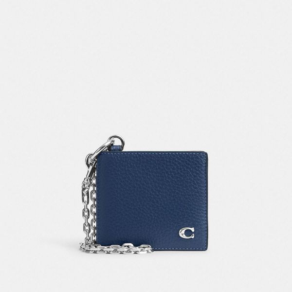 Pánské Peněženka Coach Billfold With Chain Blankyt | 0925463-CZ