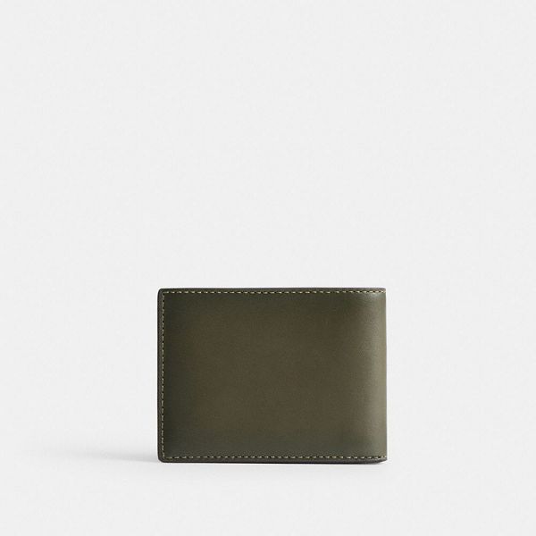 Pánské Peněženka Coach Slim Billfold Zelene | 0841362-CZ