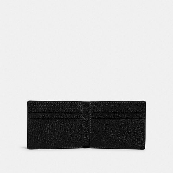 Pánské Peněženka Coach Slim Billfold Černé | 0725813-CZ