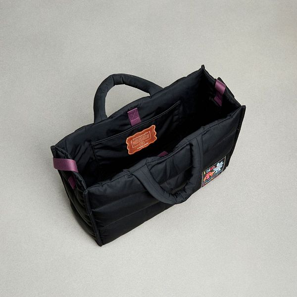 Pánské Tote Coach Loop With Wavy Quilting Černé | 3054691-CZ